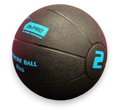 Мяч медицинский 2 кг обрезиненный OKPRO