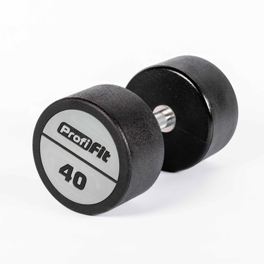 Гантельный ряд полиуретановый LEVEL (шаг 2,5 кг, 5 пар) PROFI-FIT 40-50 кг