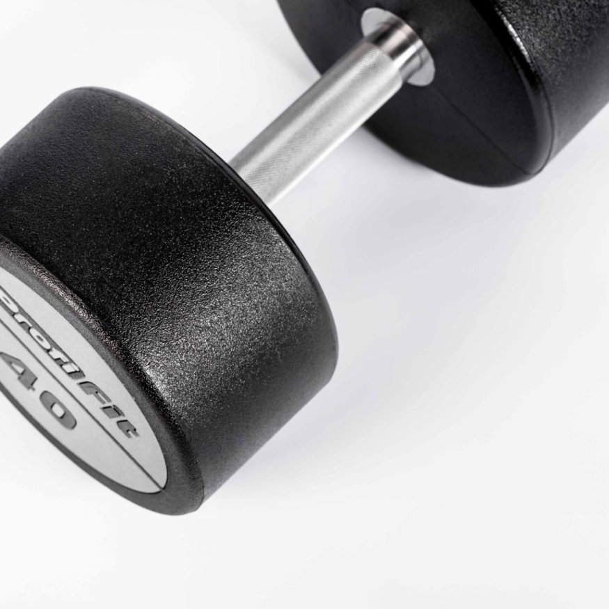 Гантельный ряд полиуретановый LEVEL (шаг 2,5 кг, 5 пар) PROFI-FIT 40-50 кг