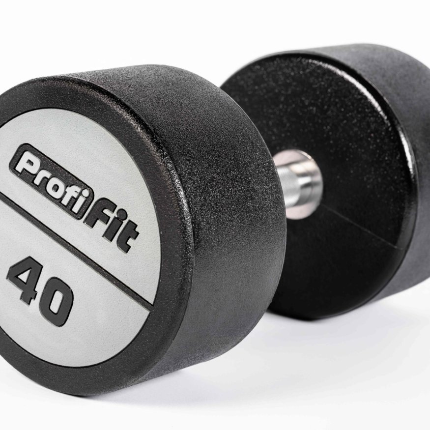 Гантельный ряд полиуретановый LEVEL (шаг 2,5 кг, 5 пар) PROFI-FIT 40-50 кг