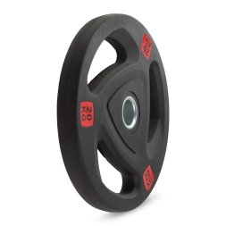 Диск 51 мм. обрезиненный с 3-мя хватами 20 кг