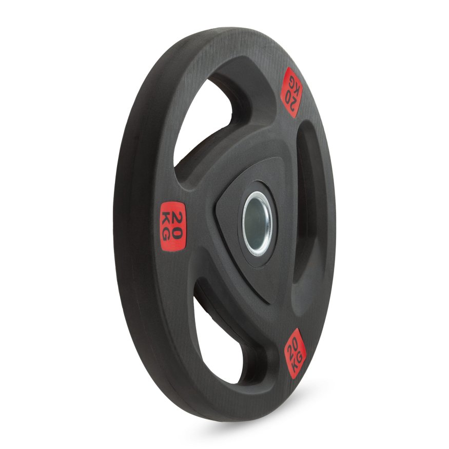 Диск 51 мм. обрезиненный с 3-мя хватами 20 кг