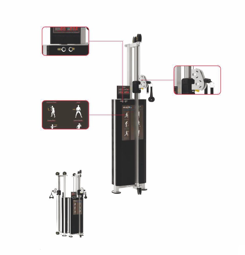 Многофункциональный силовой тренажёр, тяговая колонна.