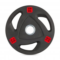 Диск 51 мм. обрезиненный с 3-мя хватами 10 кг