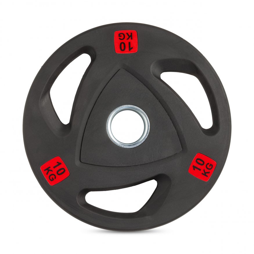 Диск 51 мм. обрезиненный с 3-мя хватами 10 кг