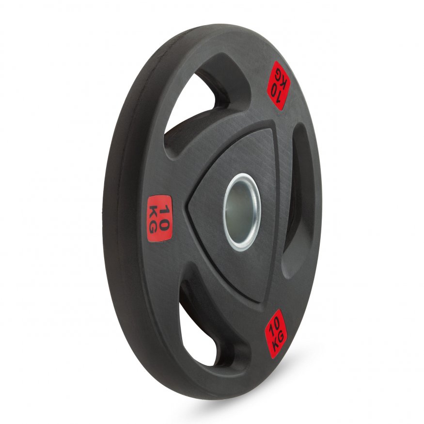 Диск 51 мм. обрезиненный с 3-мя хватами 10 кг