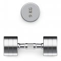 Гантель UNIX Fit PRO круглая хромированная 9 кг, 2 шт.