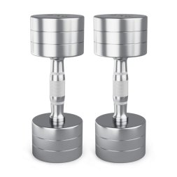 Гантель UNIX Fit PRO круглая хромированная 9 кг, 2 шт.