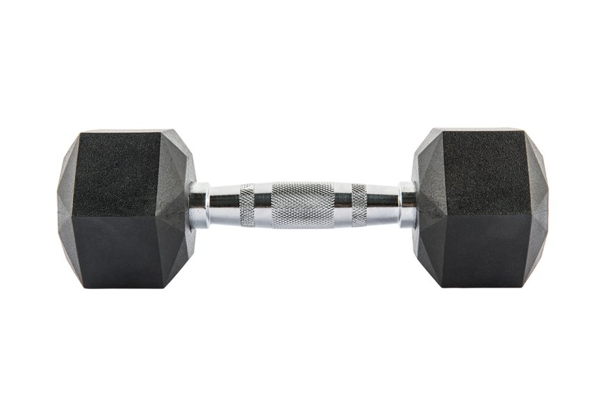Комплект обрезиненных октагональных гантелей 10 пар от 2,5 до 25кг UFC