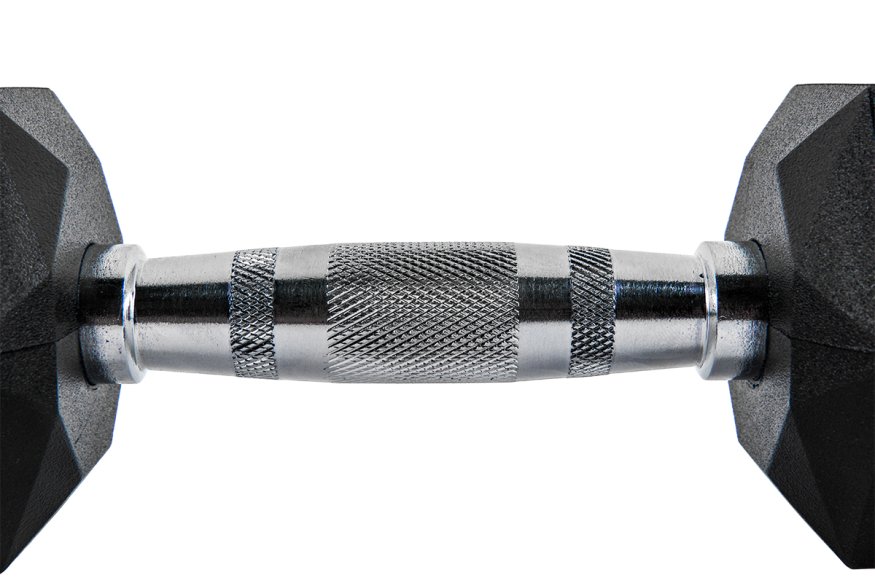 Комплект обрезиненных октагональных гантелей 10 пар от 2,5 до 25кг UFC