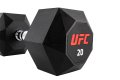 Комплект обрезиненных октагональных гантелей 10 пар от 2,5 до 25кг UFC
