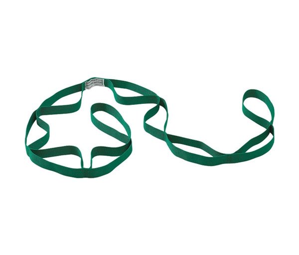 Ремень для растяжки PERFORM BETTER Stretch Out Strap 10 петель, зеленый