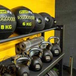 Гиря обрезиненная с хромированной ручкой PROFI-FIT 16 кг