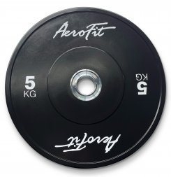 Aerofit AFBD 5кг Бамперные диски для кроссфита, черные