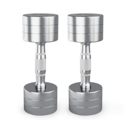 Гантель UNIX Fit PRO круглая хромированная 8 кг, 2 шт.