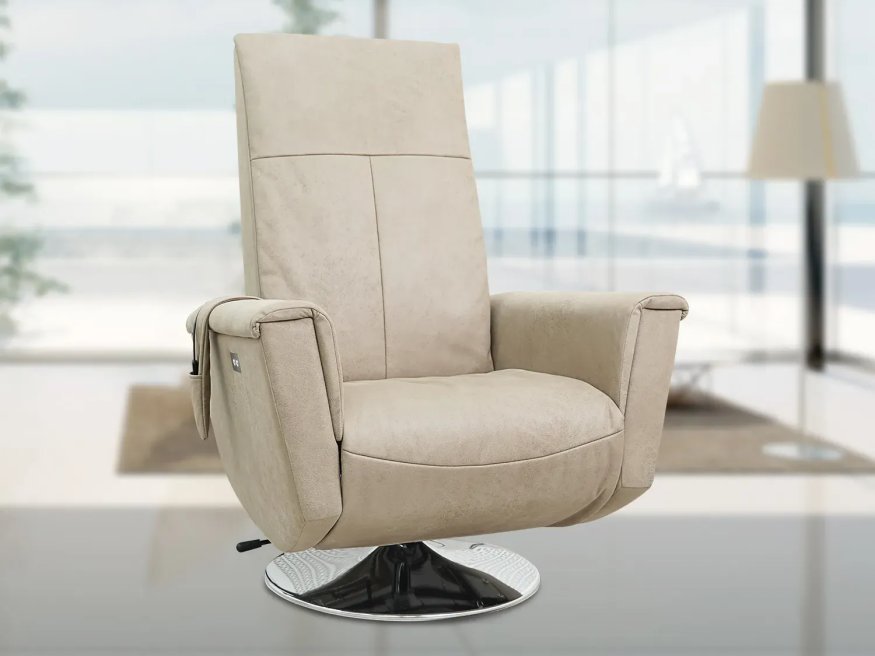 Кресло-реклайнер электрический с массажем FUJIMO ORLANDO F3004 FEF Ваниль