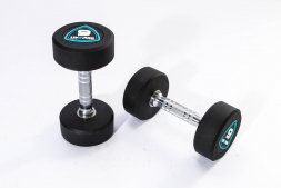 Гантели в уретане LIVEPRO Studio Dumbbells 4 кг, черный/синий