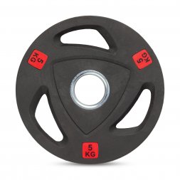 Диск 51 мм. обрезиненный с 3-мя хватами 5 кг