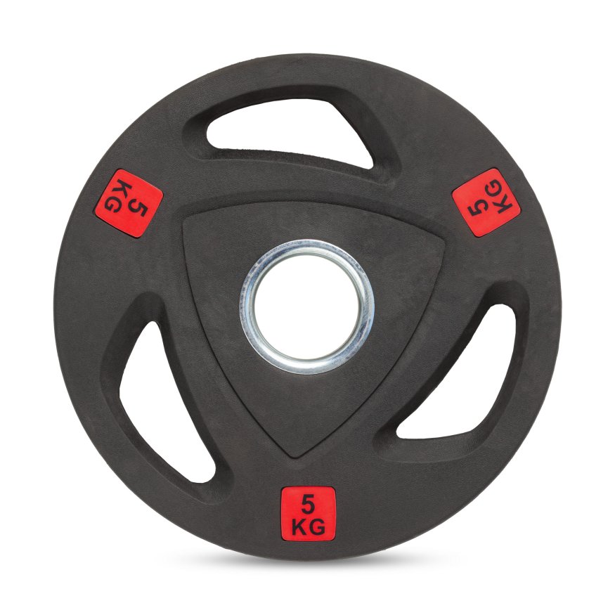 Диск 51 мм. обрезиненный с 3-мя хватами 5 кг