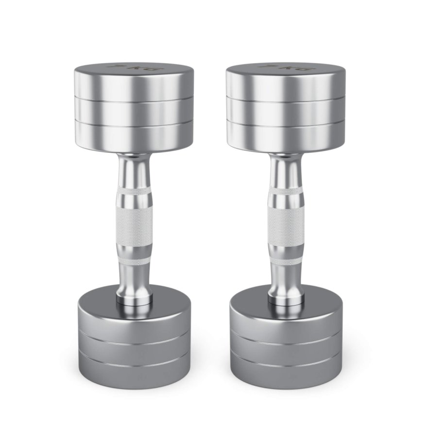 Гантель UNIX Fit PRO круглая хромированная 7 кг, 2 шт.