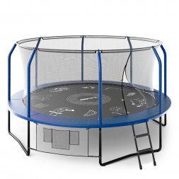 Батут UNIX Line SUPREME GAME 14 ft (Blue)