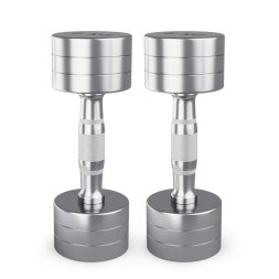 Гантель UNIX Fit PRO круглая хромированная 6 кг, 2 шт.