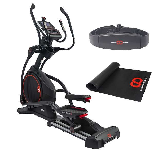Эллиптический тренажер CardioPower X65 + кардиопояс CardioPower + коврик под тренажер CardioPower 150x100x6 mm
