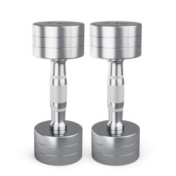 Гантель UNIX Fit PRO круглая хромированная 5 кг, 2 шт.