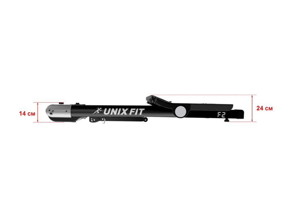 Беговая дорожка UNIX Fit Hi-tech F2 тёмная буря