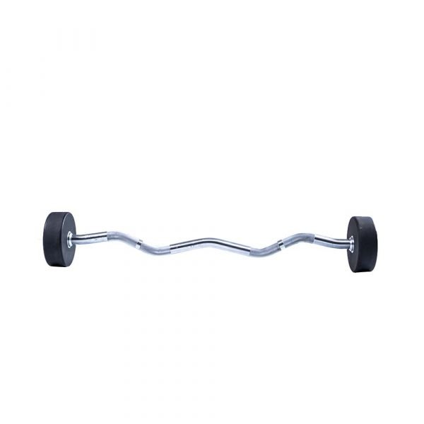 Фиксированная кривая штанга LIVEPRO Ez Curl Urethane Barbells 15 кг