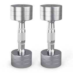 Гантель UNIX Fit PRO круглая хромированная 4 кг, 2 шт.