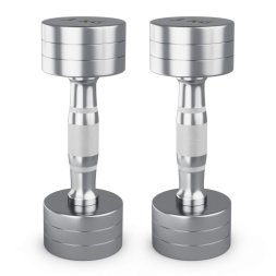 Гантель UNIX Fit PRO круглая хромированная 3 кг, 2 шт.