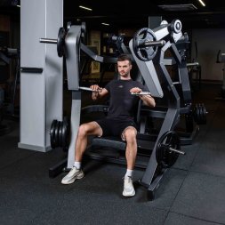 D905 Жим от груди, рычаги серые