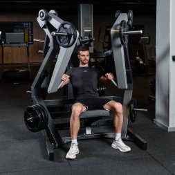 D910 Широкий жим от груди, рычаги серые