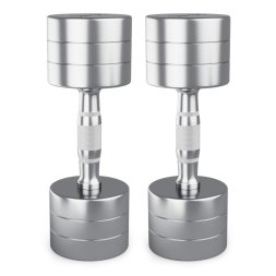 Гантель UNIX Fit PRO круглая хромированная 10 кг, 2 шт.