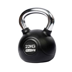 Гиря обрезиненная с хромированной ручкой PROFI-FIT 22 кг