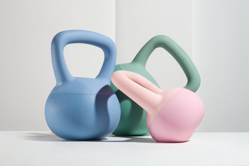 Гиря резиновая 10 кг. VictoryFit VF-KR100