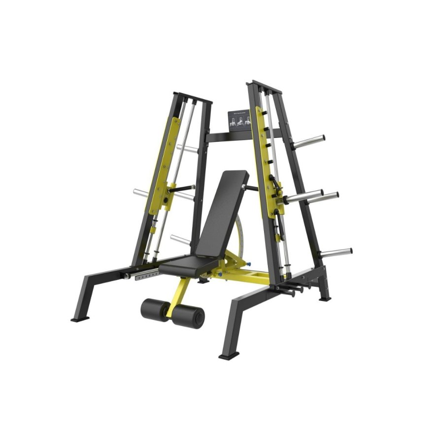 Смит-машина со сведением на свободных весах Protrain PP283 (черный с красным)