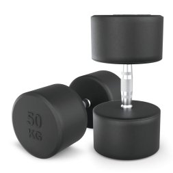 Гантель UNIX Fit PRO круглая обрезиненная 50 кг, 2 шт.