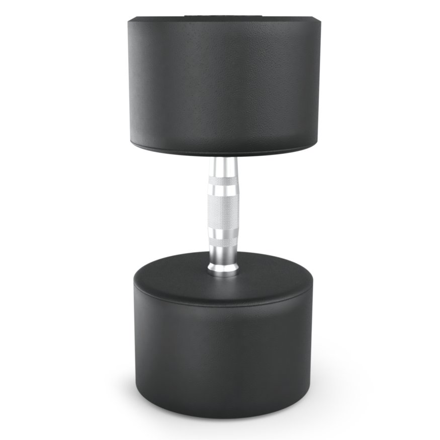 Гантель UNIX Fit PRO круглая обрезиненная 50 кг, 2 шт.