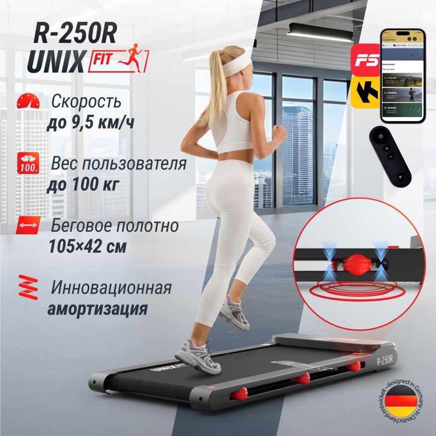 Беговая дорожка UNIX Fit R-250R