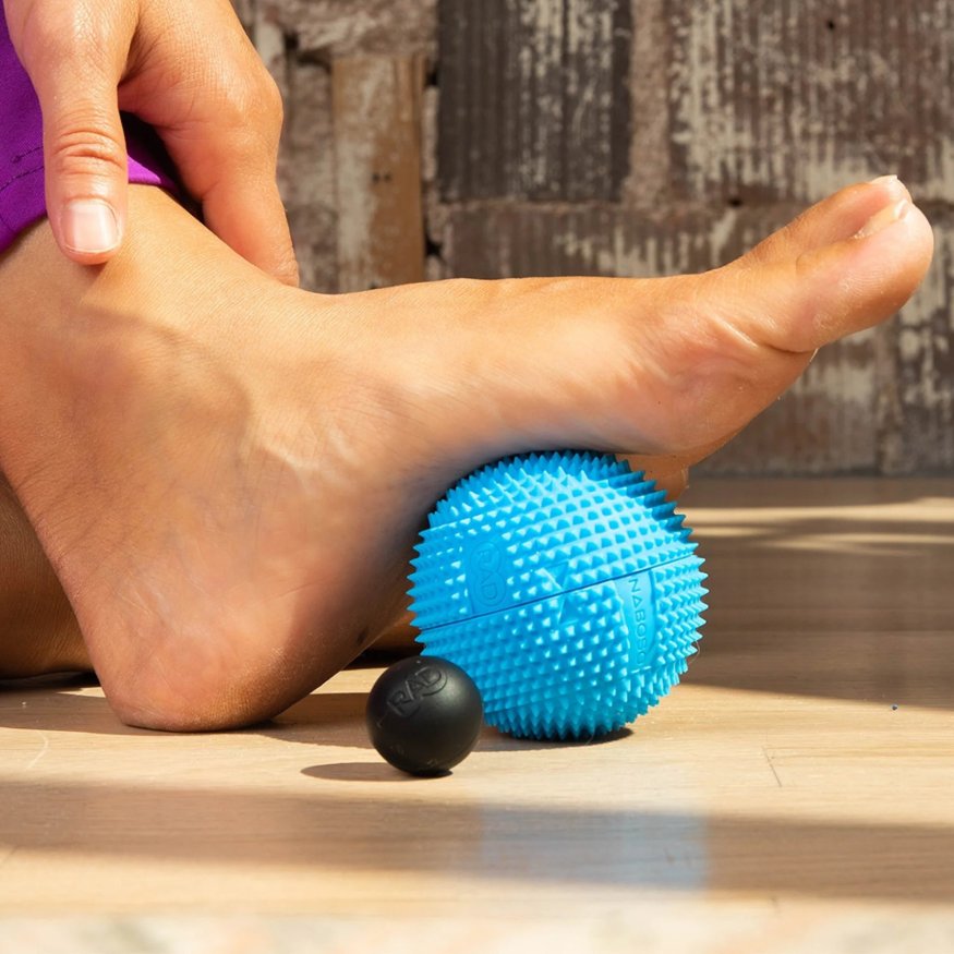 Массажный мяч 3 в 1 NABOSO Neuro Ball 3в1, голубой