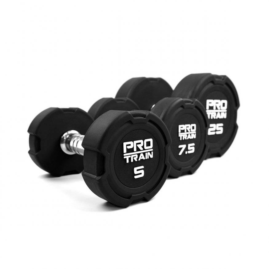 Гантельный ряд полиуретановый 2,5-50 кг Protrain DPU