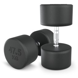 Гантель UNIX Fit PRO круглая обрезиненная 47,5 кг, 2 шт.