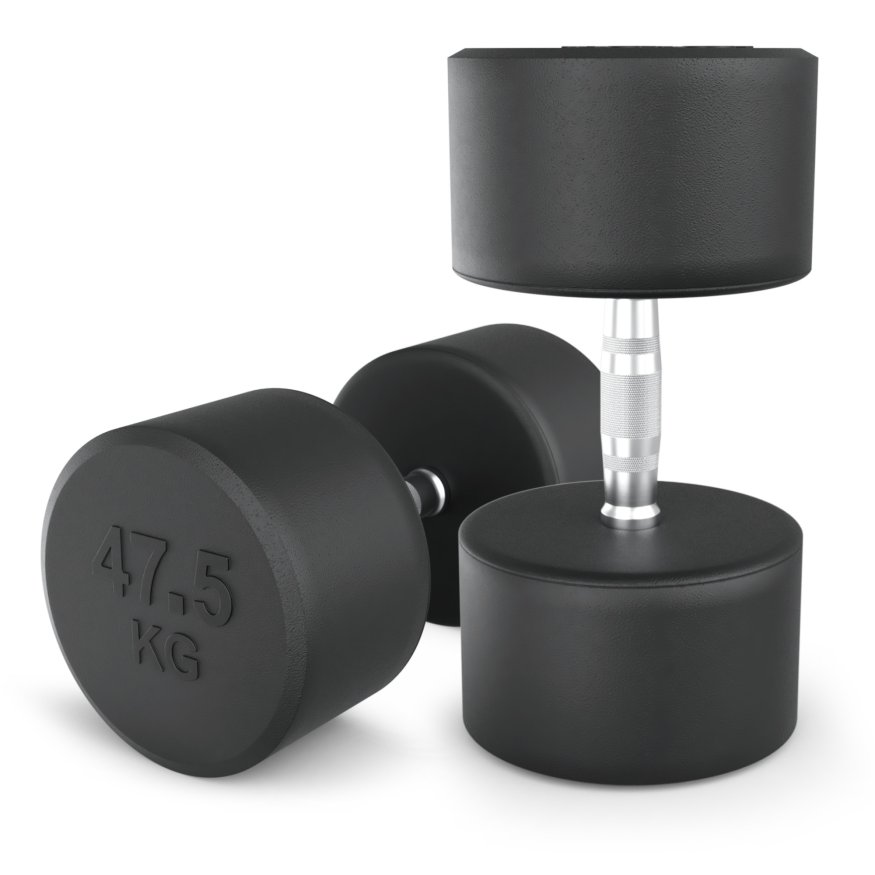 Гантель UNIX Fit PRO круглая обрезиненная 47,5 кг, 2 шт.