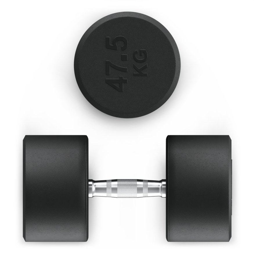 Гантель UNIX Fit PRO круглая обрезиненная 47,5 кг, 2 шт.