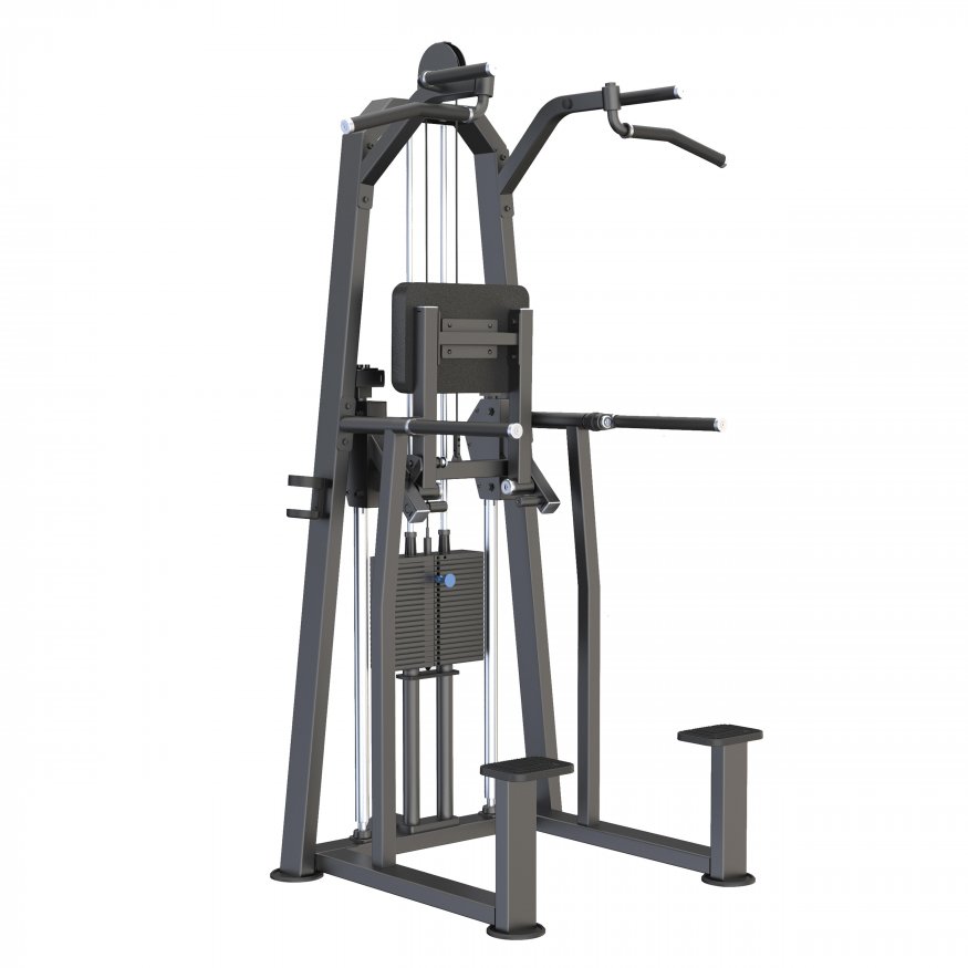 U3009C (E3009) Турник, брусья с противовесом. Стек 88 кг