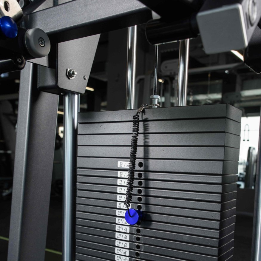 U3009C (E3009) Турник, брусья с противовесом. Стек 88 кг