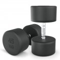 Гантель UNIX Fit PRO круглая обрезиненная 45 кг, 2 шт.