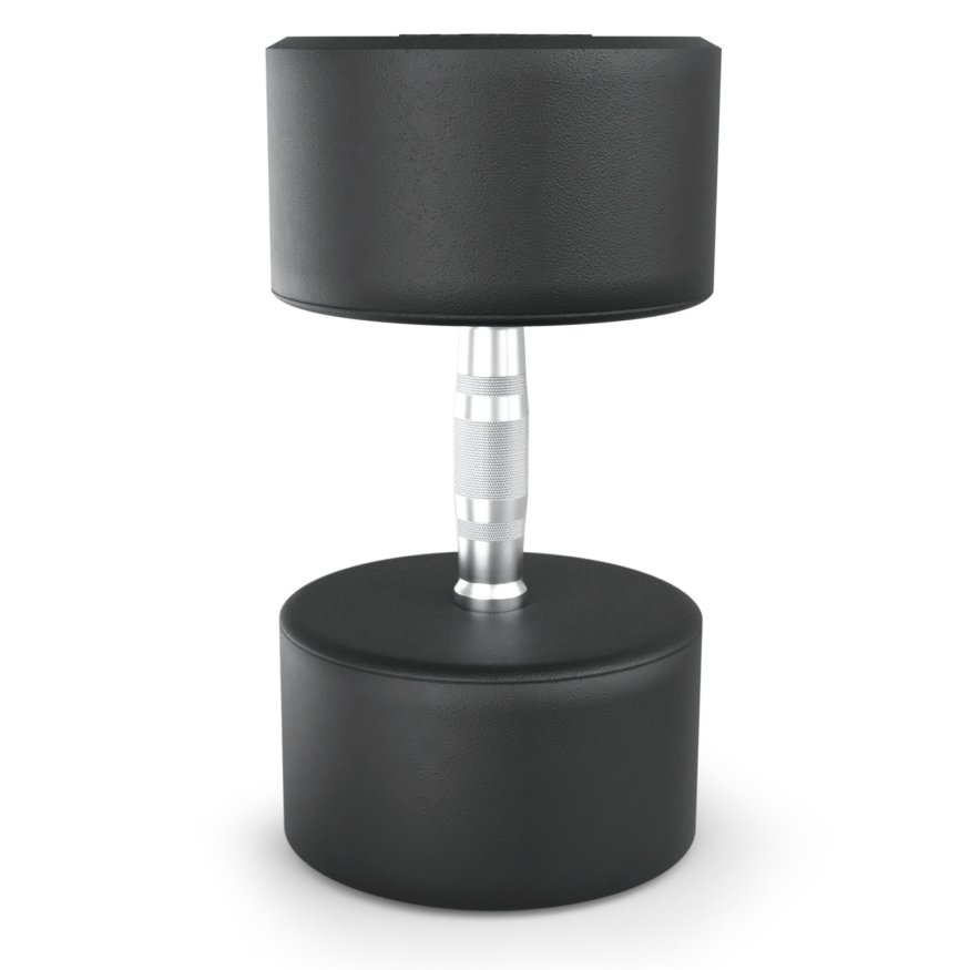 Гантель UNIX Fit PRO круглая обрезиненная 45 кг, 2 шт.